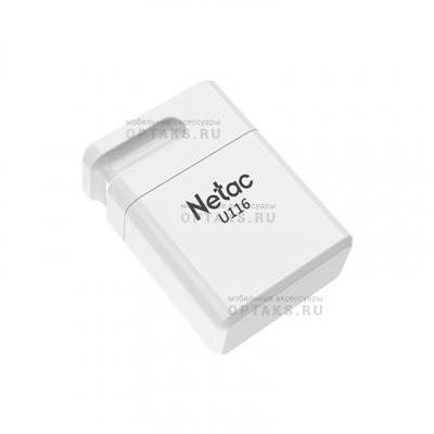 Флешка USB3.0 16 Гб Netac  U116 mini  белый (130 MB/s)