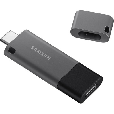 Флешка USB3.1 128 Гб Samsung  Duo Plus  USB Type A + USB Type C  серый
