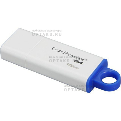 Флешка USB3.0 16 Гб Kingston  DTIG4  белый/синий