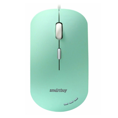 Мышь проводная бесшумная Smartbuy 288, с подсветкой, (SBM-288-LG), зеленая (1/40)