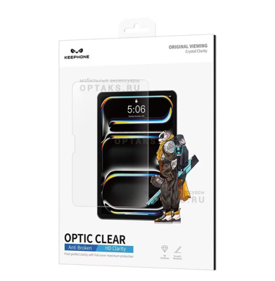 Стекло защитное для планшета, KEEPHONE OPTIC CLEAR GLASS IPAD PRO 13 (2025)