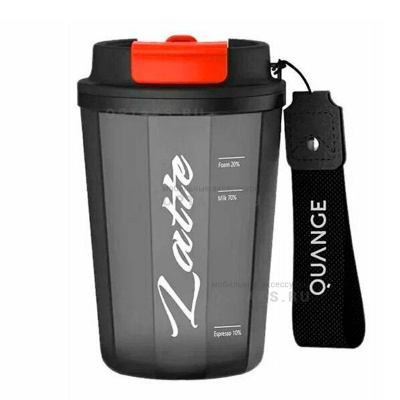 Бутылка для воды XIAOMI KF201-400, Quange Tritan, пластик, 400мл, black