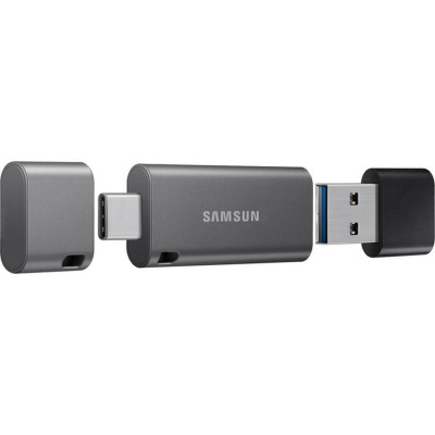 Флешка USB3.1 128 Гб Samsung  Duo Plus  USB Type A + USB Type C  серый