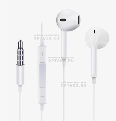 Ориг для iPhone, наушники проводные EarPods with 3.5mm Headphone Plug (в коробке)