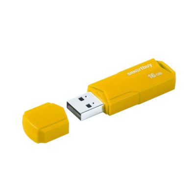 Флешка USB, 16 Гб Smartbuy  Clue  жёлтый