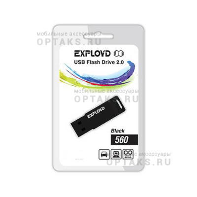 Флешка USB, 16 Гб Exployd  560  чёрный
