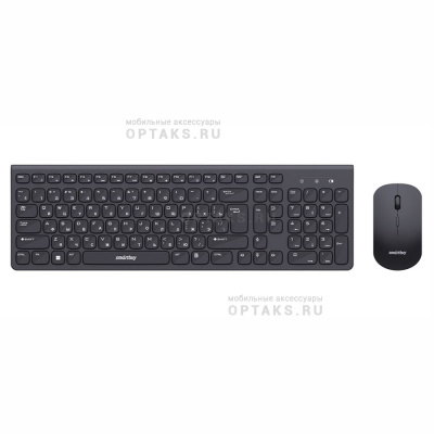 Комплект беспроводной Клавиатура+Мышь мультимедийный Smartbuy ONE 250288AG черный (SBC-250288AG-K) (1/20)