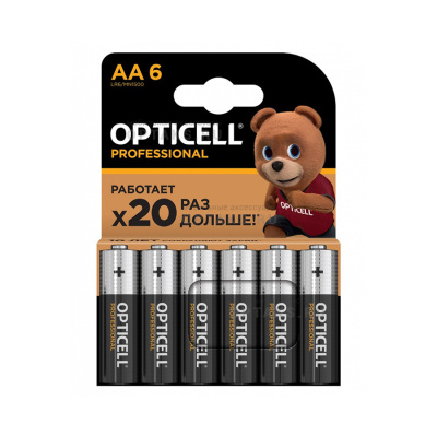 Элемент питания OPTICELL PROFESSIONAL LR6 BL6 (6/72)