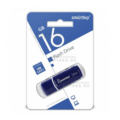 Флешка USB3.0 16 Гб Smartbuy  Crown  синий