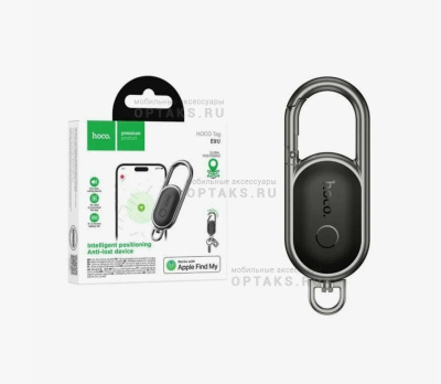 Трекер-GPS HOCO E91J, Tiger, 83*30*9mm, iOS 14,5 и выше,  черный