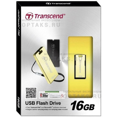 Флешка USB 16 Гб Transcend  JetFlash T3G  золото