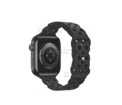 Ремешок для смарт часов 38/40mm HOCO WA09, силикон,  чёрный
