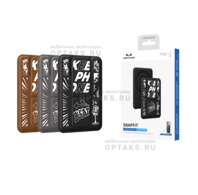 Картхолдер магнитный KEEPHONE SNAPFIT KP-MCB-04 Black