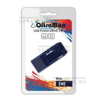 Флешка USB, 16 Гб OltraMax  240  синий