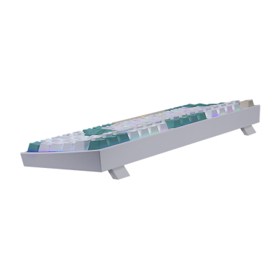 Клавиатура беспроводная REDRAGON Veigar BT/2.4G/пров.,RGB, бело-голубой (1/10)