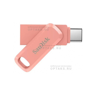 Флешка USB3.1 128 Гб  SanDisk  Ultra Dual Drive USB Type-C, розовый