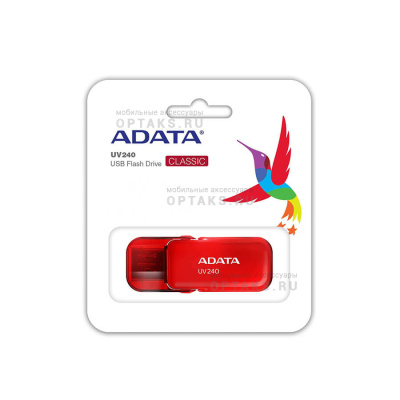 Флешка USB, 16 Гб ADATA  UV240  красный