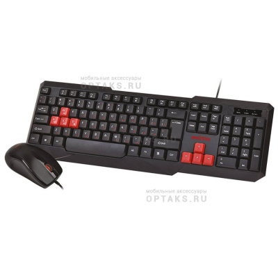Набор компьютерный Smartbuy ONE 230346-KR ,черно-красный, проводной(1/20)