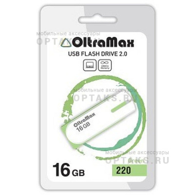 Флешка USB, 16 Гб OltraMax  220  светло зелёный