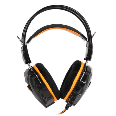 Наушники игровые Smartbuy SBHG-1100 RUSH SNAKE, черная/оранжевая