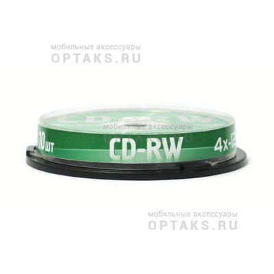 Диск MIREX CD-RW 700Мб 4X-12X Cake box 10 (10/300)