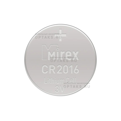 Элемент питания Mirex CR2016  3V  4 шт (4/216/648), ecopack