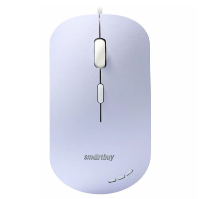 Мышь проводная бесшумная Smartbuy 288, с подсветкой, (SBM-288-V), сиреневая (1/40)