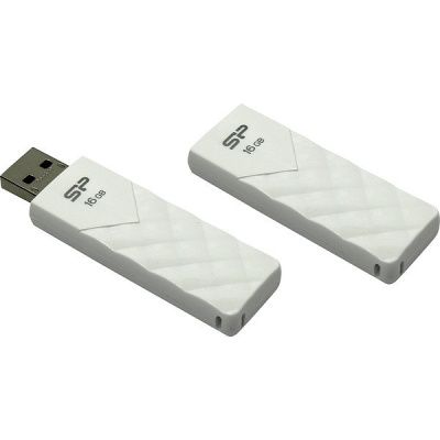 Флешка USB, 16 Гб Silicon Power  Ultima U03  белый