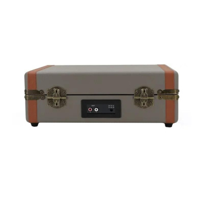 Виниловый проигрыватель RITMIX LP-130B Grey с Bluetooth, руч, ф-я автостоп, дин, RCA вых, 3,5 мм. (1/3)
