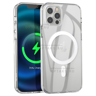 Чехол HOCO Magnetic series 2мм для iPhone 14 Pro Max, прозрачный, силикон
