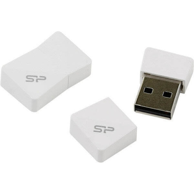 Флешка USB, 16 Гб Silicon Power  Touch T08  белый