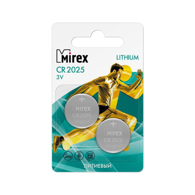Элемент питания Mirex CR2016  3V  4 шт (4/216/648), ecopack