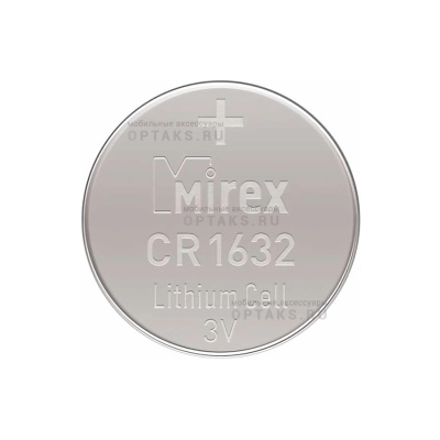 Элемент питания Mirex CR1632  3V  4 шт (4/216/648), ecopack