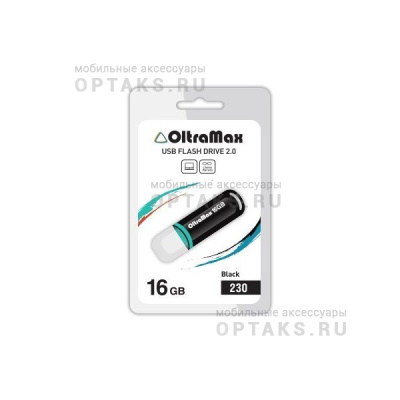 Флешка USB 16 Гб OltraMax 230, USB2.0, черный