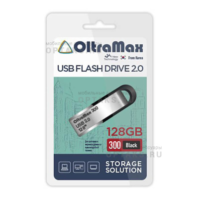 Флешка USB 128 Гб OltraMax  300  чёрный