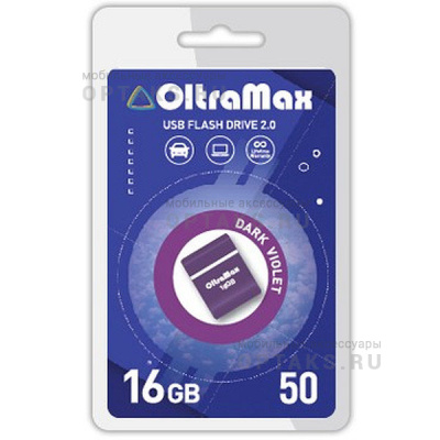Флешка USB, 16 Гб OltraMax   50  фиолетовый