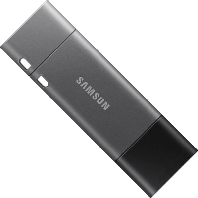 Флешка USB3.1 128 Гб Samsung  Duo Plus  USB Type A + USB Type C  серый