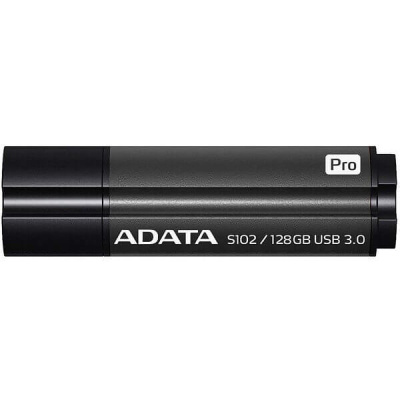 Флешка USB3.0 128 Гб ADATA  S102  Pro  (Read 600х)  серый алюминий