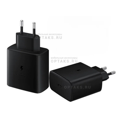 Сетевое зарядное устройство Samsung 45W PD Adapter (Качество AAA) черный, в коробке