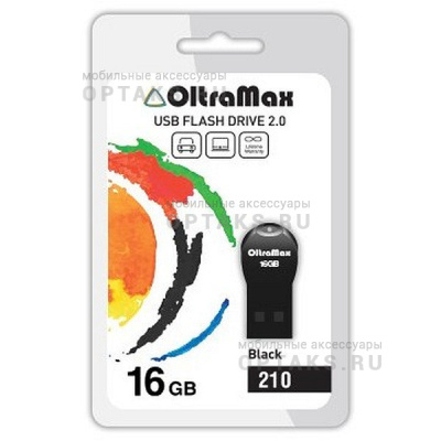 Флешка USB 16 Гб OltraMax  210  чёрный