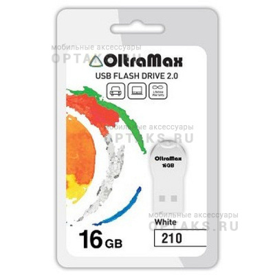 Флешка USB, 16 Гб OltraMax  210  белый
