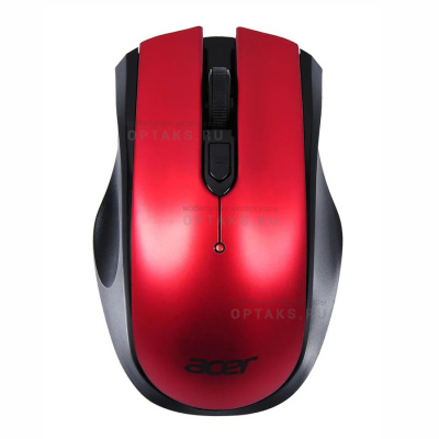 Беспроводная мышь ACER OMR032 черный/красный оптическая (1600dpi) USB (3but) (ZL.MCEEE.009) (1/40)