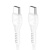 Кабель Type-c to Type-c HOCO X37 Cool power, 1m, PD60W, круглый, 3.0A, силикон, цвет: белый (1/31/310)