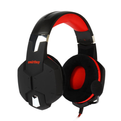 Наушники игровые Smartbuy SBHG-2200 RUSH VIPER, черная/красная
