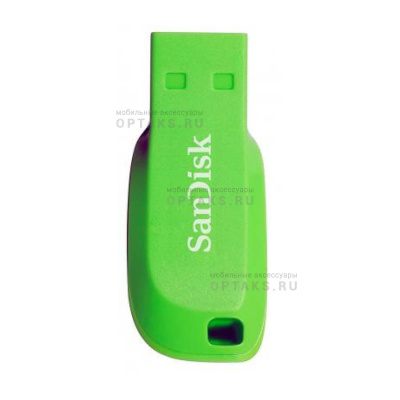 Флешка USB, 16 Гб SanDisk  Cruzer Blade  зелёный
