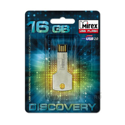 Флешка USB 16 Гб Mirex  CORNER KEY  (ecopack)