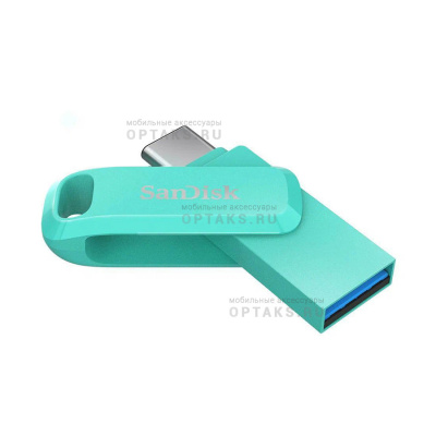 Флешка USB3.1 128GB SanDisk  Ultra Dual Drive USB Type-C, голубой