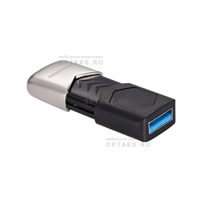 Флешка USB3.0 128 Гб Move Speed  YSUKS  чёрный/серебро  металл