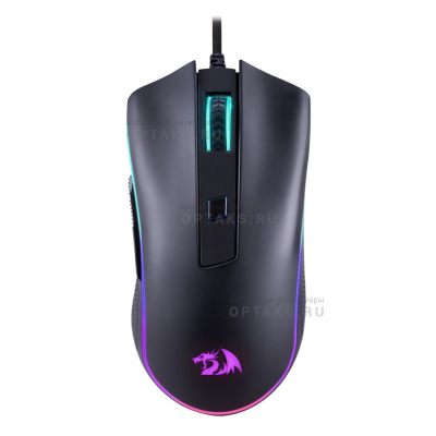 Мышь проводная игровая REDRAGON Cypher черн,RGB,6кн,12800dpi (1/60)