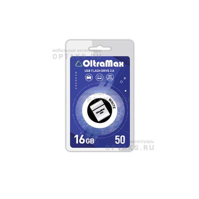 Флешка USB, 16 Гб OltraMax   50  белый